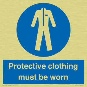 Protective clothing must be worn